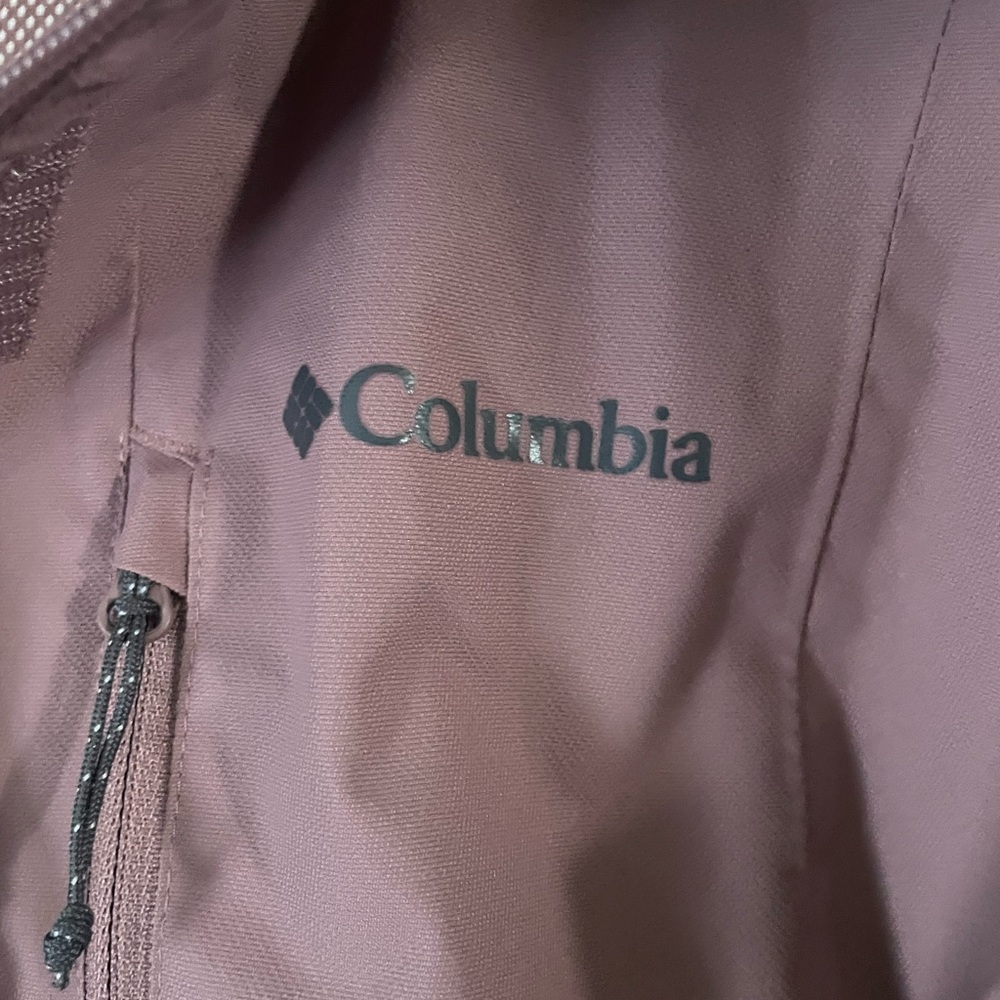 NWOT Columbia Women's Pink Hooded Hikebound II Rain Jacket Size Small - Picture 2 of 10